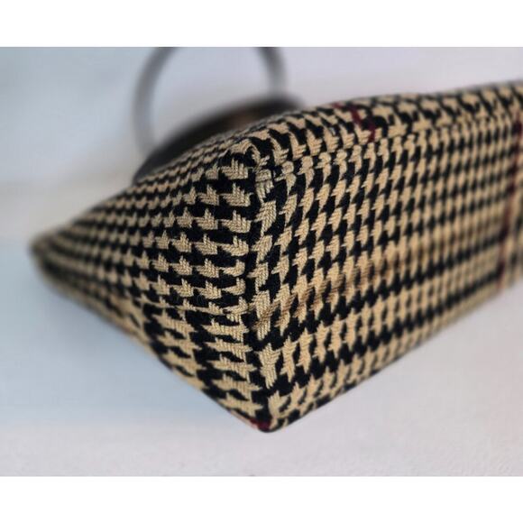 Lauren Ralph Lauren Vintage Wool Houndstooth Tote - Picture 7 of 12